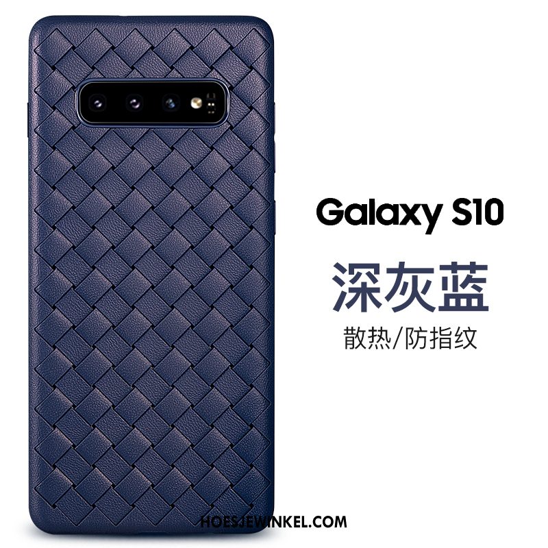 Samsung Galaxy S10 Hoesje Ademend Anti-fall Purper, Samsung Galaxy S10 Hoesje Hoes Zacht