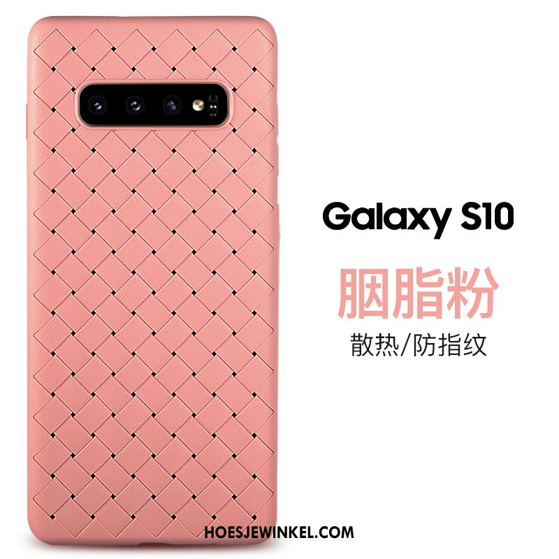 Samsung Galaxy S10 Hoesje Ademend Anti-fall Purper, Samsung Galaxy S10 Hoesje Hoes Zacht