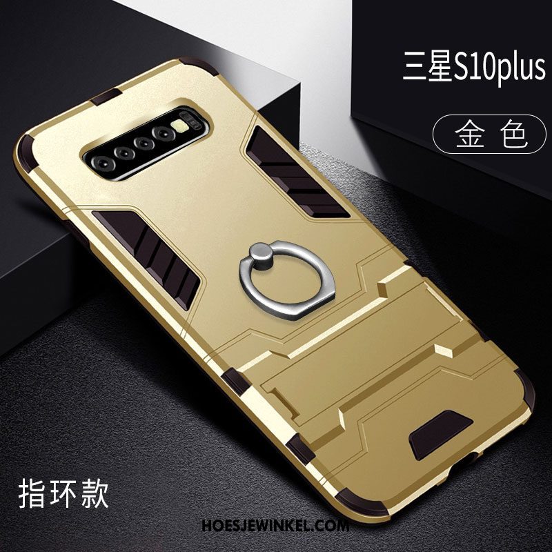 Samsung Galaxy S10+ Hoesje Anti-fall Dun Ster, Samsung Galaxy S10+ Hoesje Zwart Siliconen