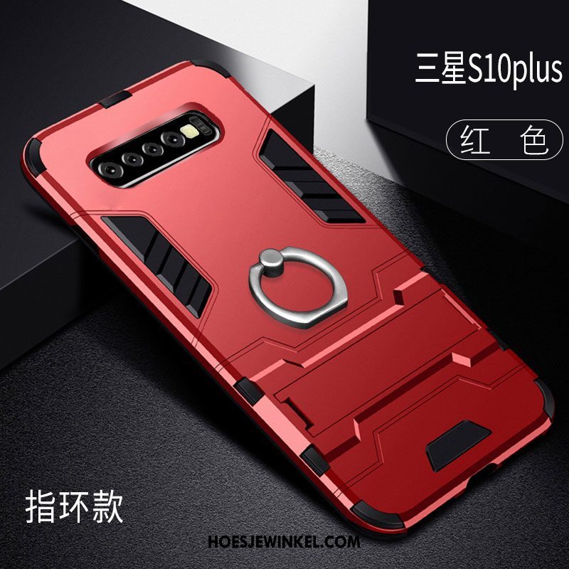 Samsung Galaxy S10+ Hoesje Anti-fall Dun Ster, Samsung Galaxy S10+ Hoesje Zwart Siliconen