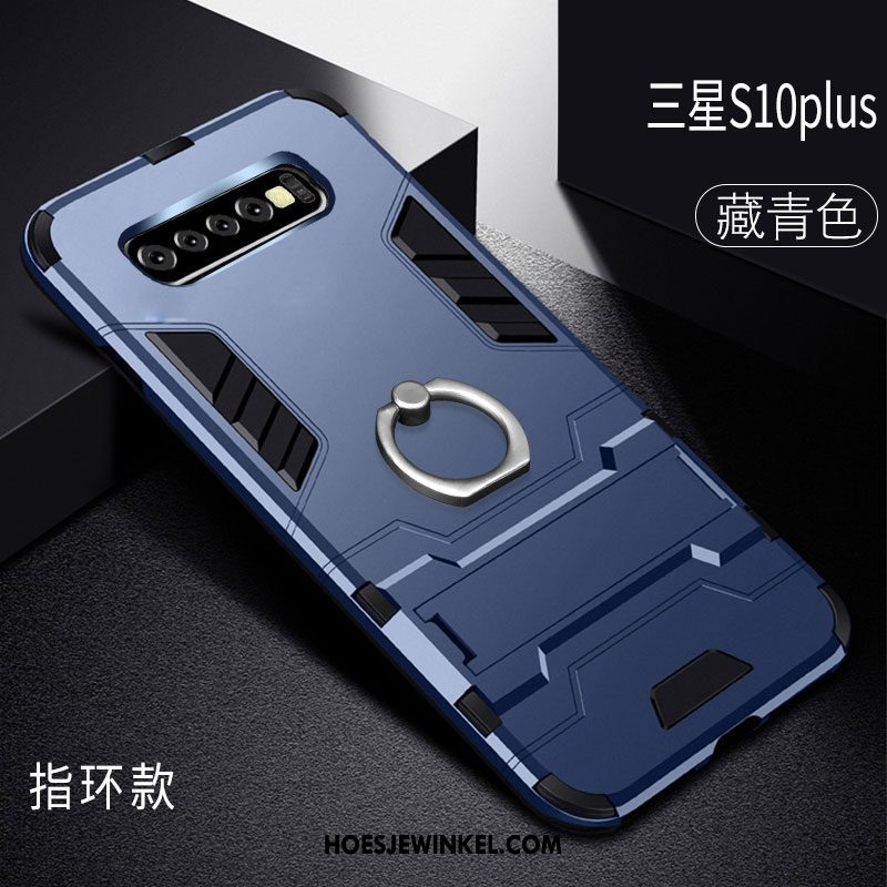 Samsung Galaxy S10+ Hoesje Anti-fall Dun Ster, Samsung Galaxy S10+ Hoesje Zwart Siliconen