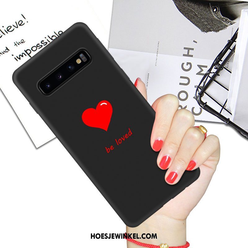 Samsung Galaxy S10 Hoesje Anti-fall Mobiele Telefoon Net Red, Samsung Galaxy S10 Hoesje Siliconen Spotprent