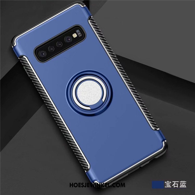 Samsung Galaxy S10+ Hoesje Auto Magnetisch Ring, Samsung Galaxy S10+ Hoesje Hoes Mobiele Telefoon