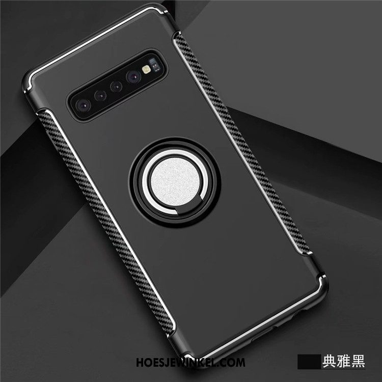 Samsung Galaxy S10+ Hoesje Auto Magnetisch Ring, Samsung Galaxy S10+ Hoesje Hoes Mobiele Telefoon