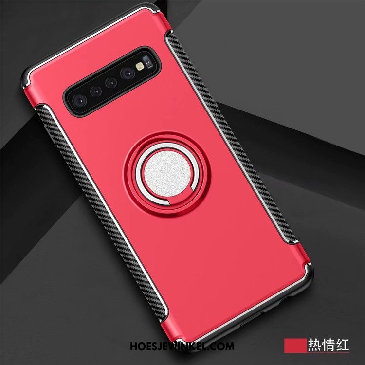 Samsung Galaxy S10+ Hoesje Auto Magnetisch Ring, Samsung Galaxy S10+ Hoesje Hoes Mobiele Telefoon