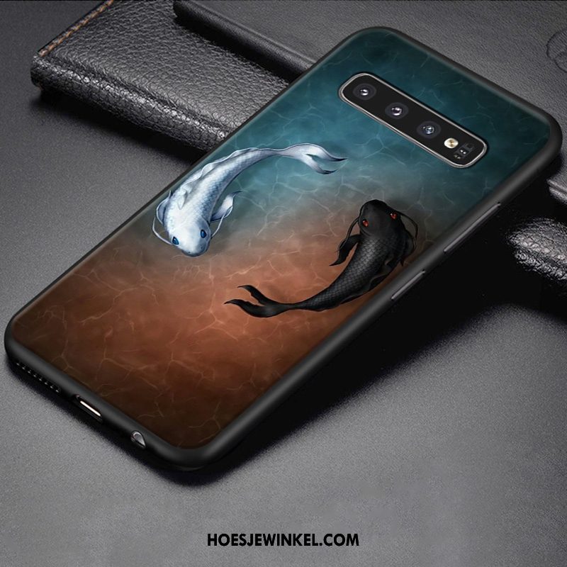 Samsung Galaxy S10 Hoesje Bescherming Blauw Zacht, Samsung Galaxy S10 Hoesje Hoes All Inclusive