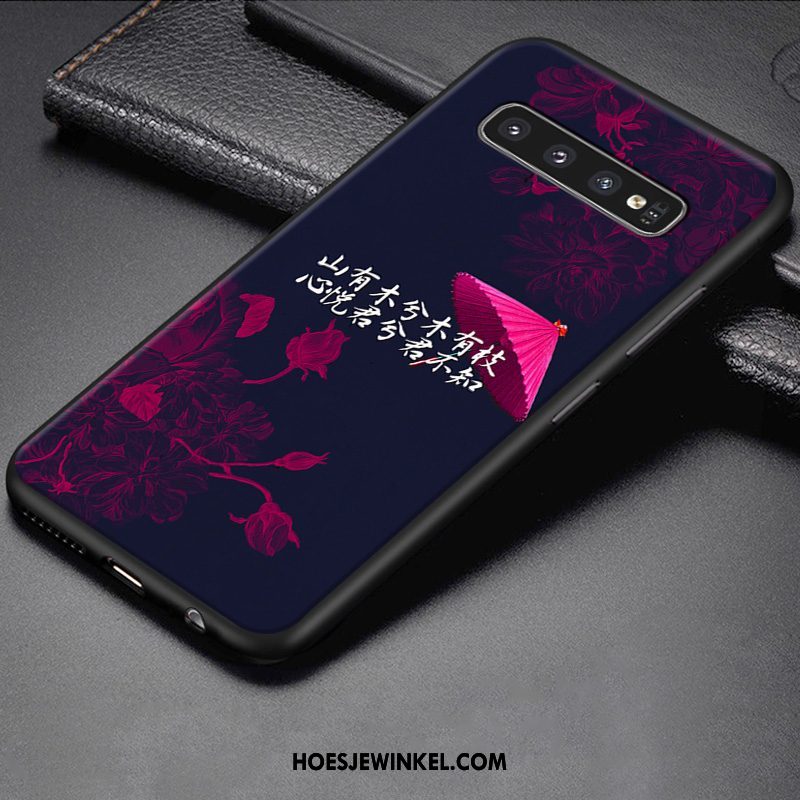 Samsung Galaxy S10 Hoesje Bescherming Blauw Zacht, Samsung Galaxy S10 Hoesje Hoes All Inclusive