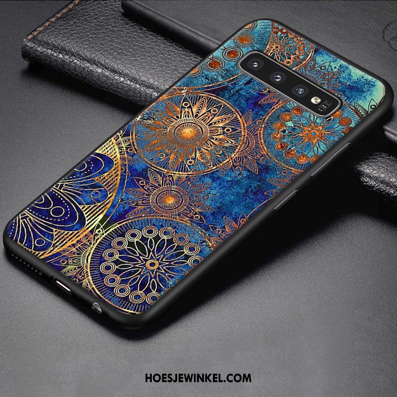 Samsung Galaxy S10 Hoesje Bescherming Blauw Zacht, Samsung Galaxy S10 Hoesje Hoes All Inclusive