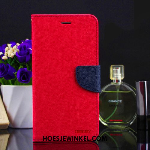 Samsung Galaxy S10 Hoesje Bescherming Leren Etui Trend, Samsung Galaxy S10 Hoesje Trendy Merk Purper