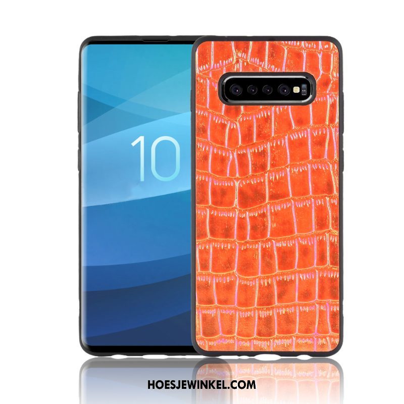 Samsung Galaxy S10+ Hoesje Bescherming Purper All Inclusive, Samsung Galaxy S10+ Hoesje Zacht Mobiele Telefoon