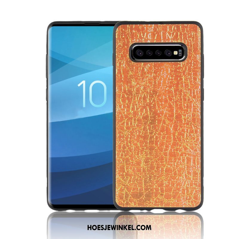 Samsung Galaxy S10+ Hoesje Bescherming Purper All Inclusive, Samsung Galaxy S10+ Hoesje Zacht Mobiele Telefoon