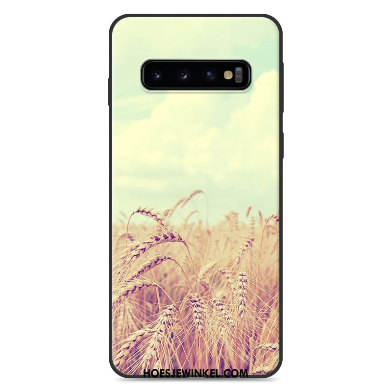 Samsung Galaxy S10 Hoesje Blauw Siliconen Mooie, Samsung Galaxy S10 Hoesje Hoes Zacht