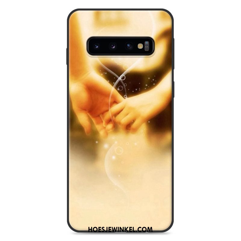 Samsung Galaxy S10 Hoesje Blauw Siliconen Mooie, Samsung Galaxy S10 Hoesje Hoes Zacht