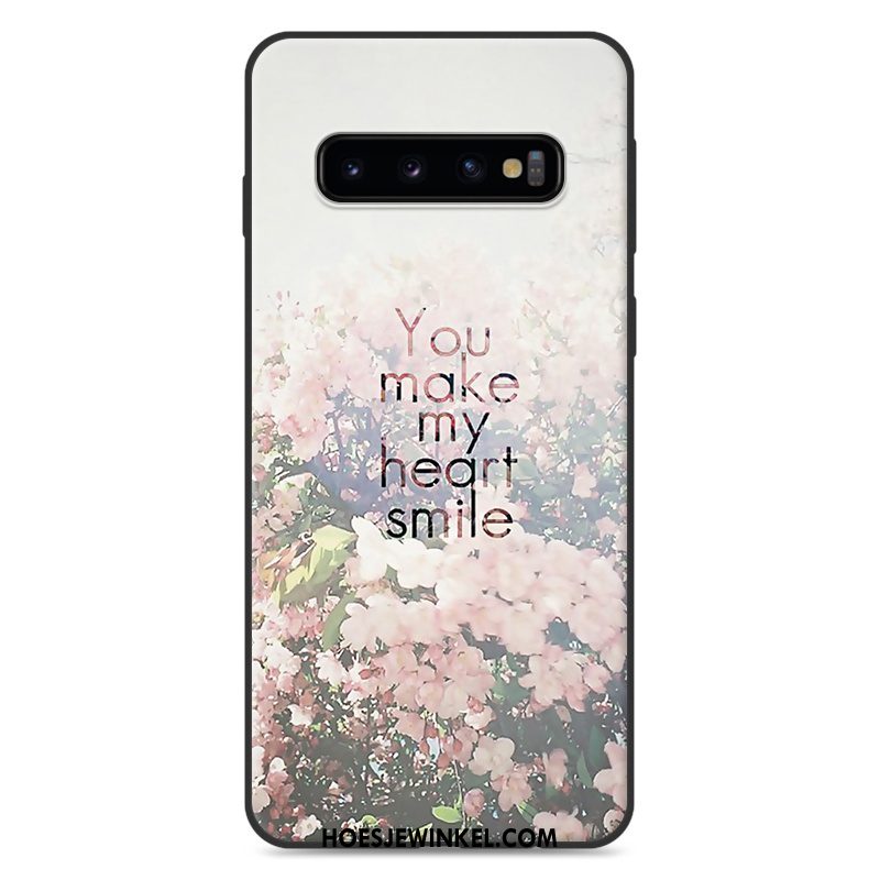 Samsung Galaxy S10 Hoesje Blauw Siliconen Mooie, Samsung Galaxy S10 Hoesje Hoes Zacht