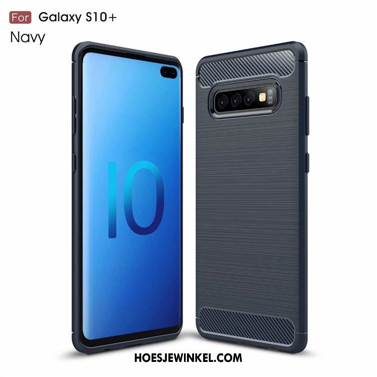 Samsung Galaxy S10+ Hoesje Eenvoudige Bescherming Anti-fall, Samsung Galaxy S10+ Hoesje Zijde Bedrijf