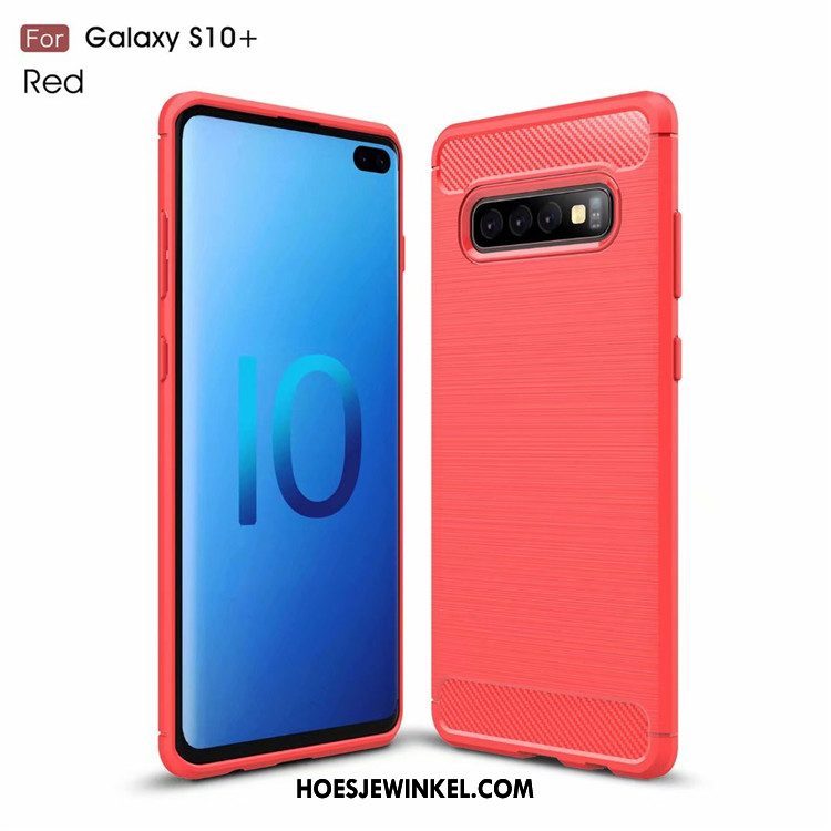 Samsung Galaxy S10+ Hoesje Eenvoudige Bescherming Anti-fall, Samsung Galaxy S10+ Hoesje Zijde Bedrijf