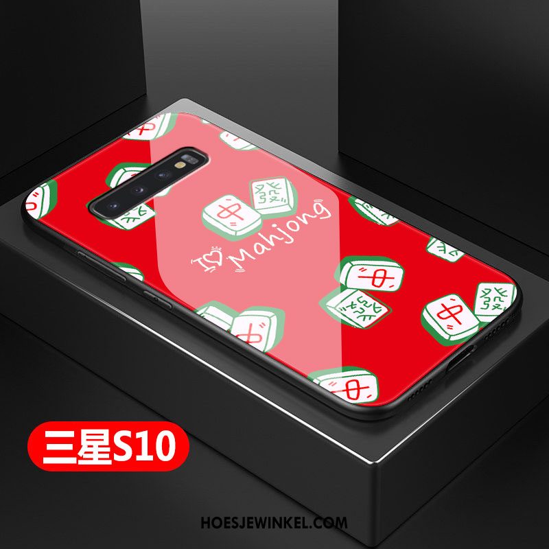 Samsung Galaxy S10 Hoesje Glas Hard Anti-fall, Samsung Galaxy S10 Hoesje Mobiele Telefoon Persoonlijk