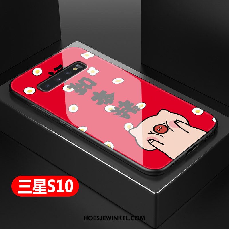 Samsung Galaxy S10 Hoesje Glas Hard Anti-fall, Samsung Galaxy S10 Hoesje Mobiele Telefoon Persoonlijk