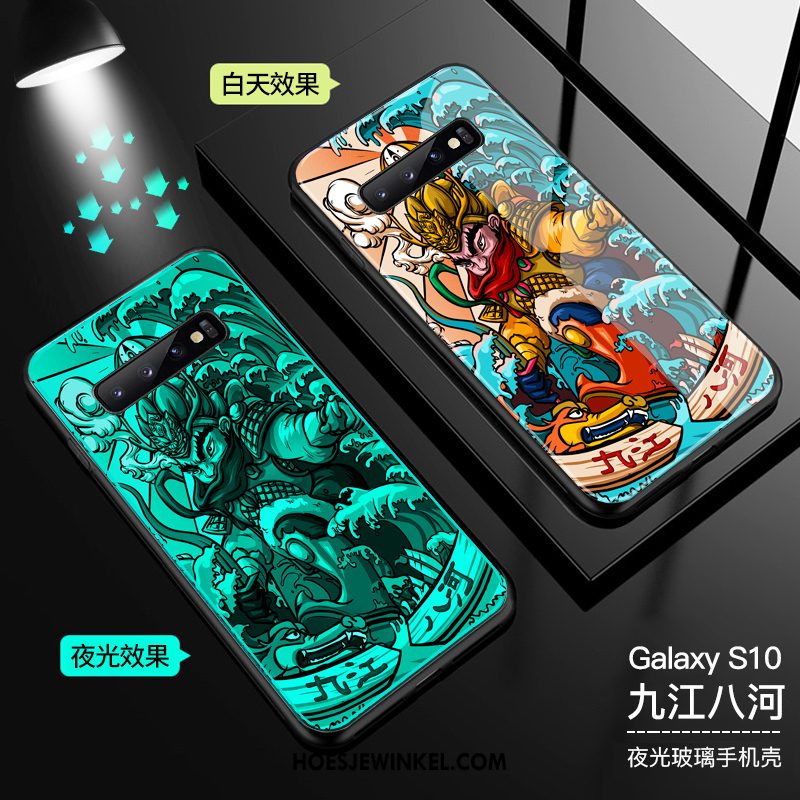 Samsung Galaxy S10 Hoesje Glas Hoes Mobiele Telefoon, Samsung Galaxy S10 Hoesje Ster Trend