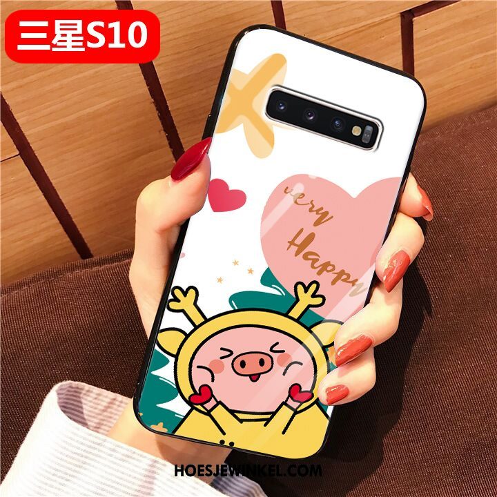 Samsung Galaxy S10 Hoesje Hard Spotprent Rood, Samsung Galaxy S10 Hoesje Ster Mooie