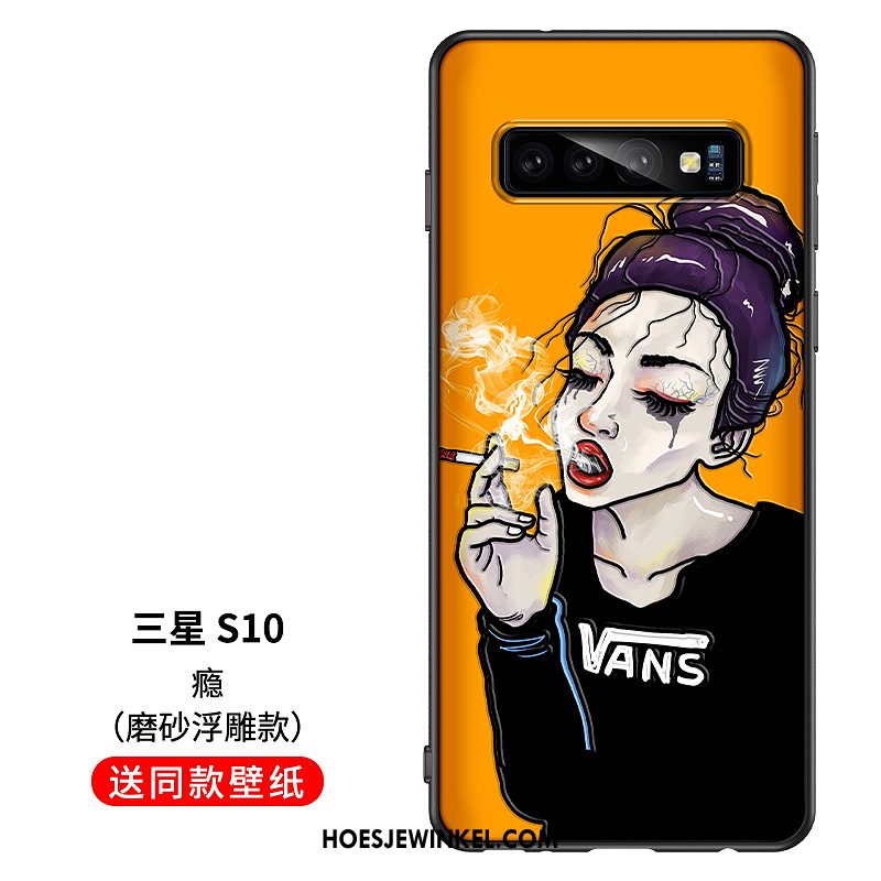 Samsung Galaxy S10 Hoesje Hoes Siliconen Zacht, Samsung Galaxy S10 Hoesje Scheppend Mobiele Telefoon