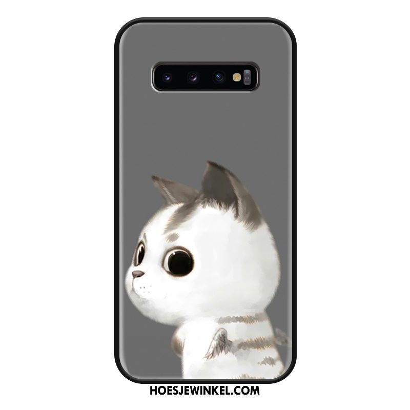 Samsung Galaxy S10 Hoesje Kat Mobiele Telefoon Mooie, Samsung Galaxy S10 Hoesje Siliconen Eenvoudige