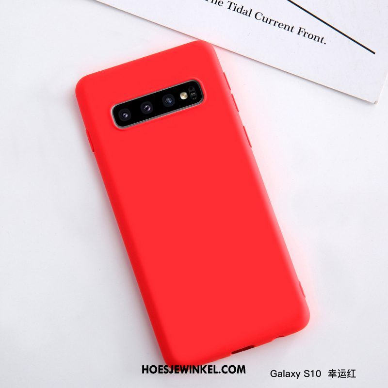 Samsung Galaxy S10 Hoesje Lichte En Dun Schrobben Trend, Samsung Galaxy S10 Hoesje Mobiele Telefoon Siliconen