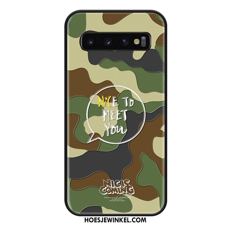 Samsung Galaxy S10 Hoesje Lovers Blauw Mobiele Telefoon, Samsung Galaxy S10 Hoesje Trendy Merk Hanger