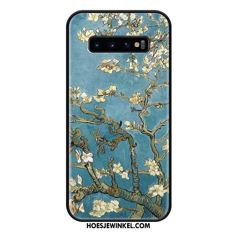 Samsung Galaxy S10+ Hoesje Luxe Hanger Scheppend, Samsung Galaxy S10+ Hoesje Hoes Reliëf