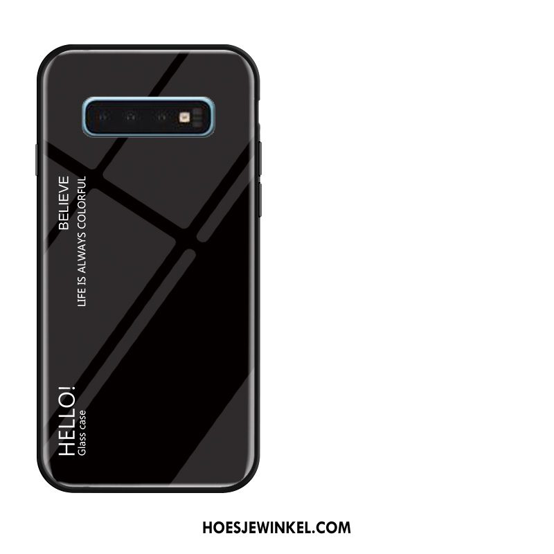 Samsung Galaxy S10 Hoesje Mobiele Telefoon Anti-fall Siliconen, Samsung Galaxy S10 Hoesje Ster Geel