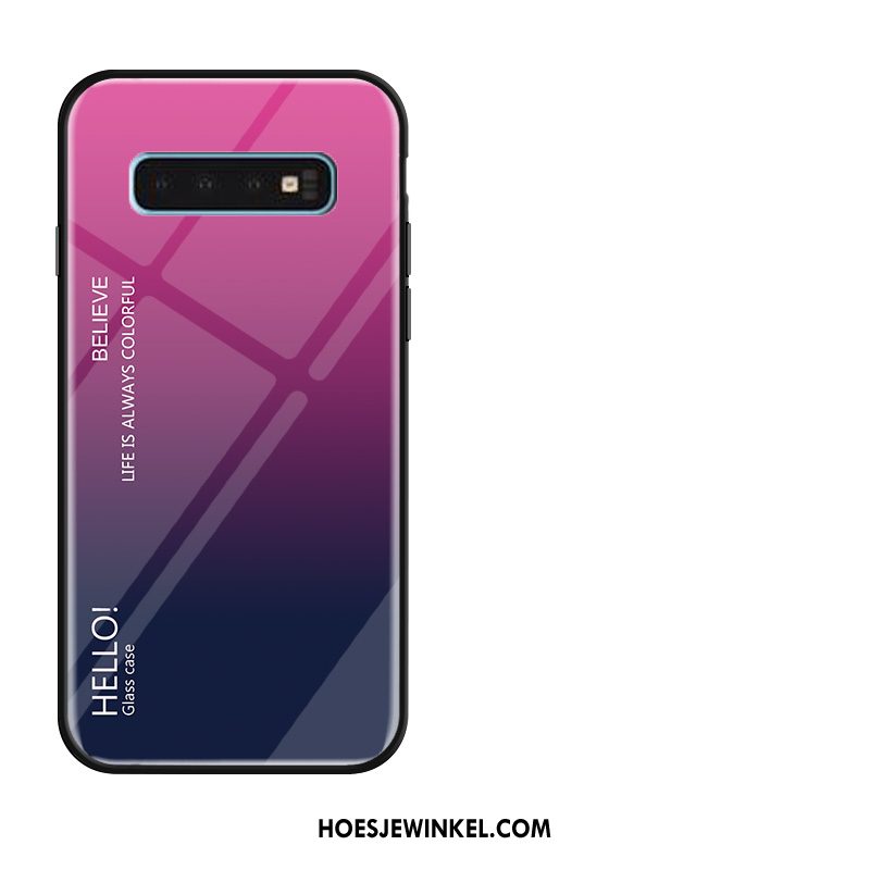 Samsung Galaxy S10 Hoesje Mobiele Telefoon Anti-fall Siliconen, Samsung Galaxy S10 Hoesje Ster Geel