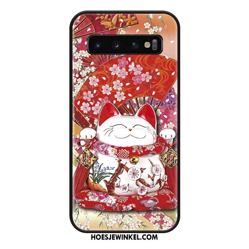 Samsung Galaxy S10 Hoesje Mooie Scheppend Mode, Samsung Galaxy S10 Hoesje Roze Mobiele Telefoon