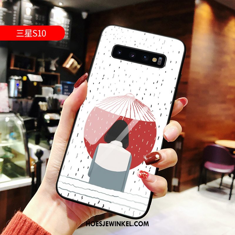 Samsung Galaxy S10 Hoesje Nieuw Mobiele Telefoon Net Red, Samsung Galaxy S10 Hoesje Mooie Siliconen
