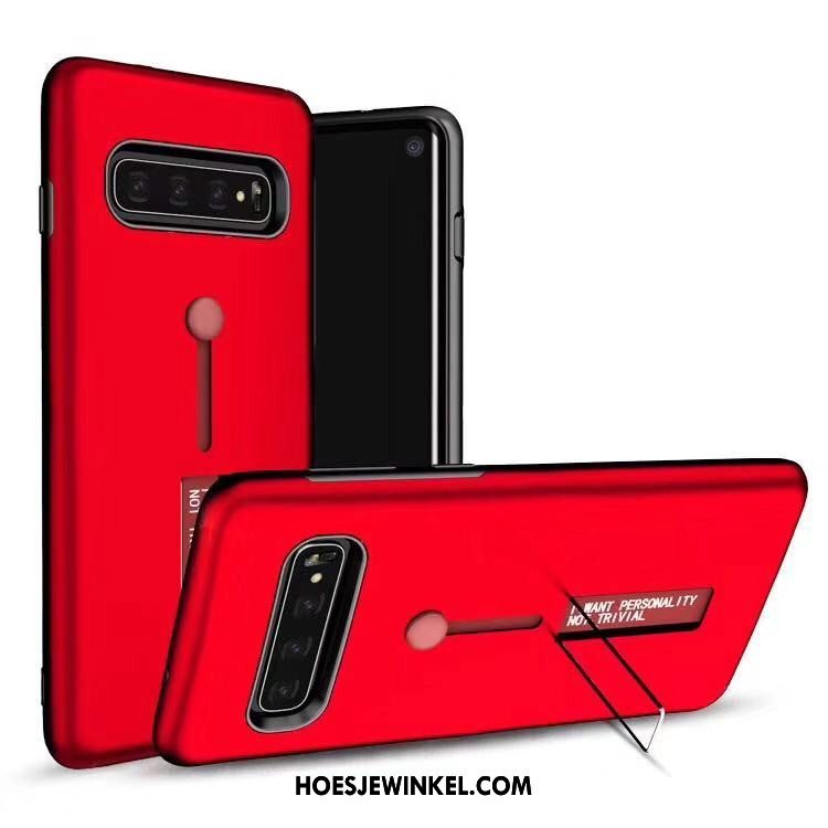 Samsung Galaxy S10 Hoesje Ondersteuning Hoes Mobiele Telefoon, Samsung Galaxy S10 Hoesje Ster Rood