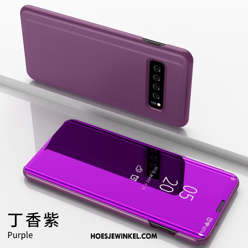 Samsung Galaxy S10+ Hoesje Persoonlijk Siliconen Purper, Samsung Galaxy S10+ Hoesje Scheppend High End