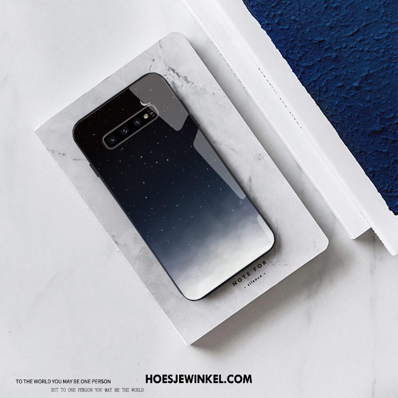Samsung Galaxy S10+ Hoesje Persoonlijk Siliconen Ster, Samsung Galaxy S10+ Hoesje Mode Anti-fall