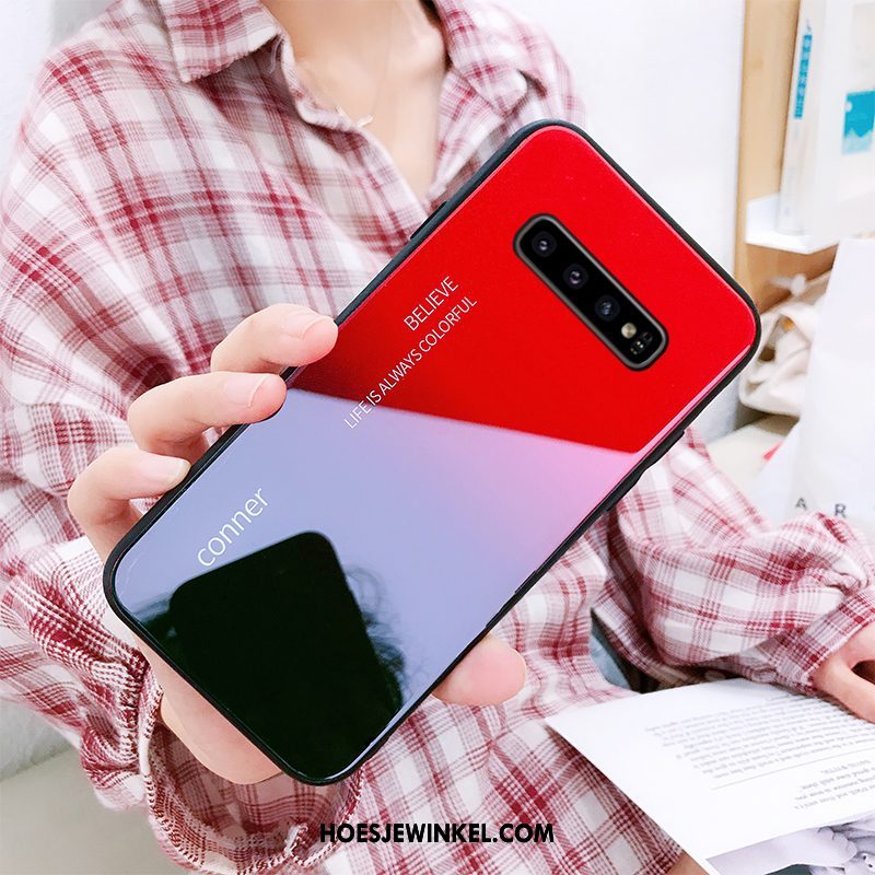 Samsung Galaxy S10+ Hoesje Persoonlijk Siliconen Ster, Samsung Galaxy S10+ Hoesje Mode Anti-fall