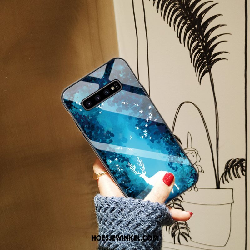 Samsung Galaxy S10+ Hoesje Persoonlijk Siliconen Ster, Samsung Galaxy S10+ Hoesje Mode Anti-fall