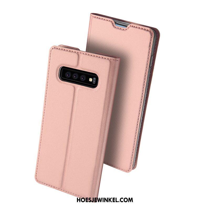 Samsung Galaxy S10+ Hoesje Roze Hoes Bescherming, Samsung Galaxy S10+ Hoesje Mobiele Telefoon Zacht