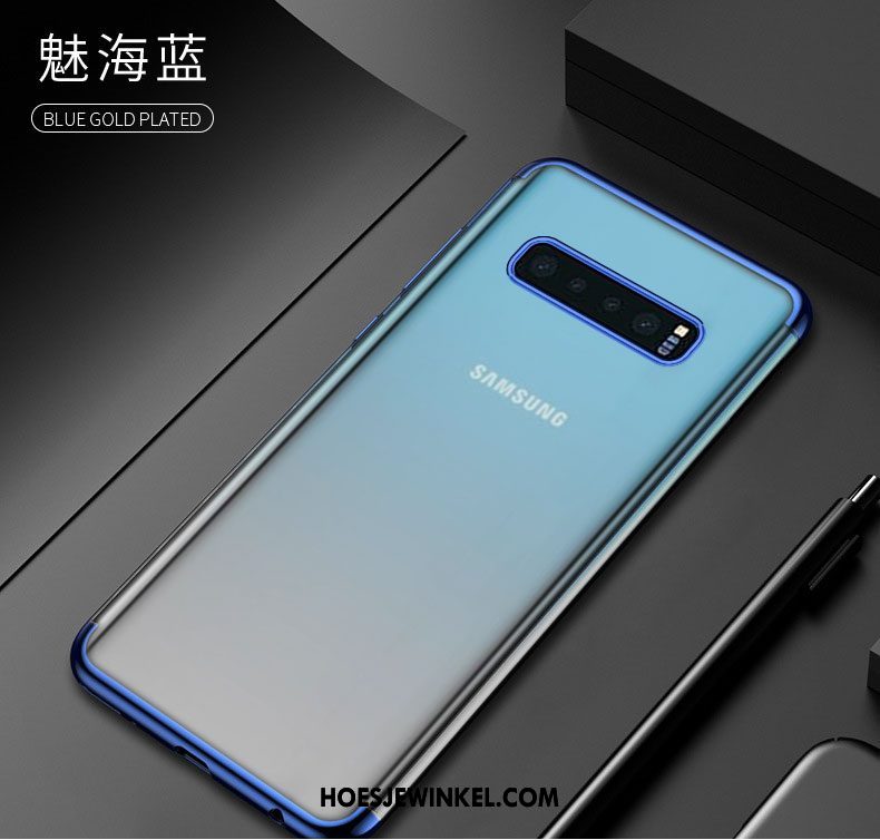 Samsung Galaxy S10+ Hoesje Scheppend Hoes Ster, Samsung Galaxy S10+ Hoesje Blauw Bescherming