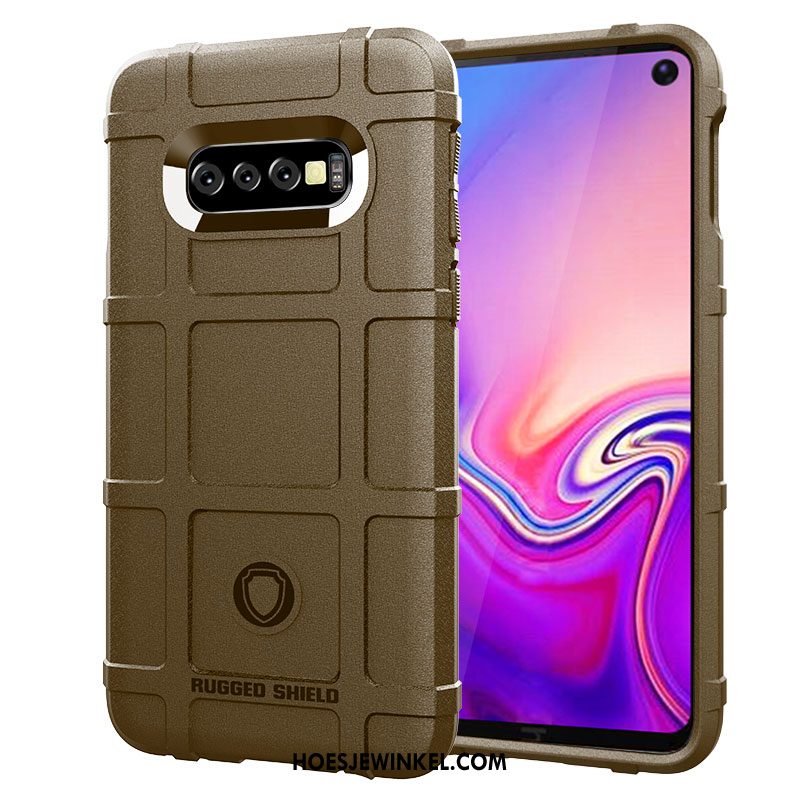 Samsung Galaxy S10 Hoesje Schrobben Persoonlijk Hoes, Samsung Galaxy S10 Hoesje All Inclusive Mobiele Telefoon Braun