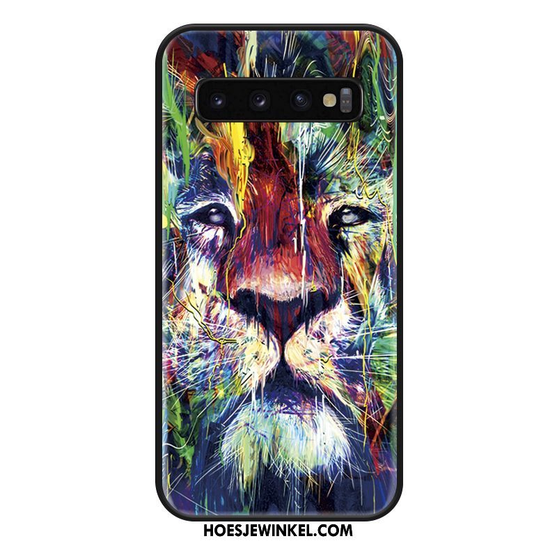 Samsung Galaxy S10+ Hoesje Spotprent Mobiele Telefoon Trendy Merk, Samsung Galaxy S10+ Hoesje Mode Grote