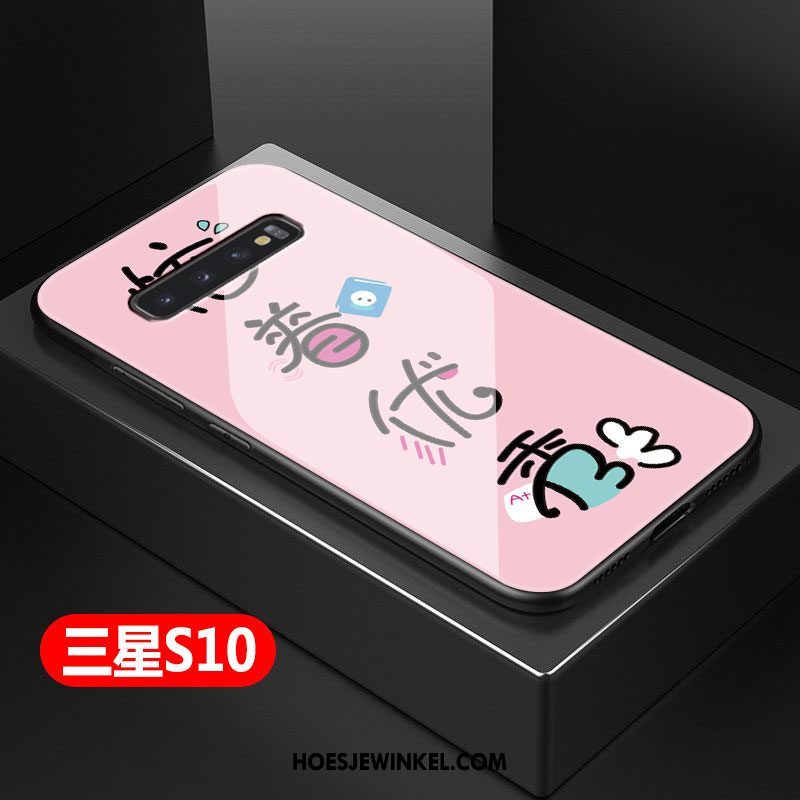 Samsung Galaxy S10 Hoesje Ster Anti-fall Hard, Samsung Galaxy S10 Hoesje Mobiele Telefoon Roze