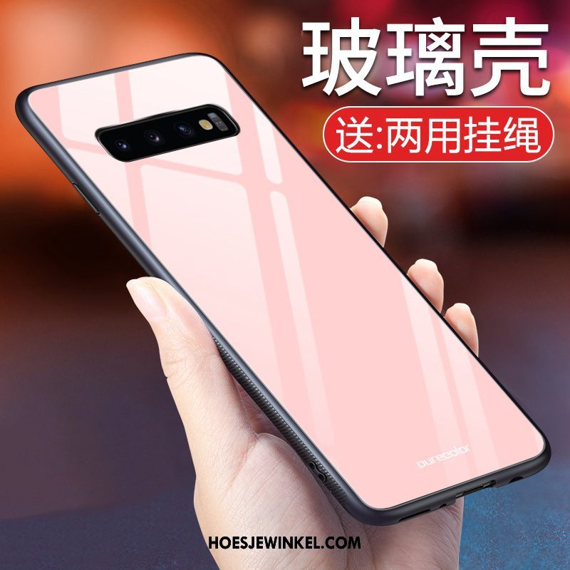 Samsung Galaxy S10 Hoesje Ster Persoonlijk Scheppend, Samsung Galaxy S10 Hoesje Anti-fall Roze