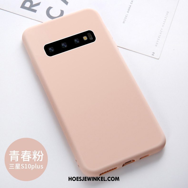 Samsung Galaxy S10+ Hoesje Trendy Merk Rood Zacht, Samsung Galaxy S10+ Hoesje Persoonlijk Ster