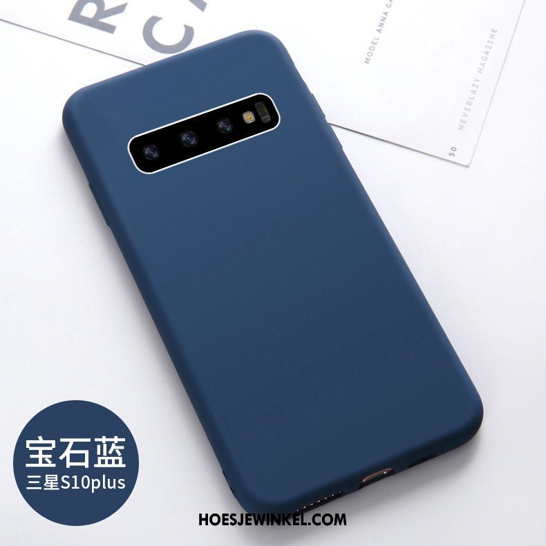 Samsung Galaxy S10+ Hoesje Trendy Merk Rood Zacht, Samsung Galaxy S10+ Hoesje Persoonlijk Ster