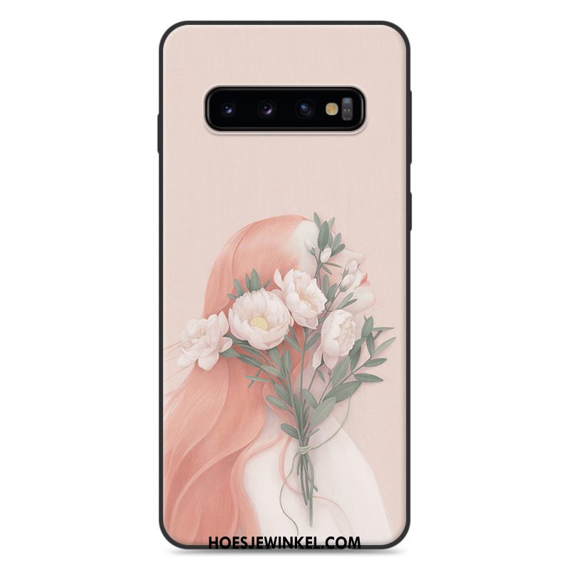 Samsung Galaxy S10 Hoesje Zacht Blauw Siliconen, Samsung Galaxy S10 Hoesje Vers Hoes