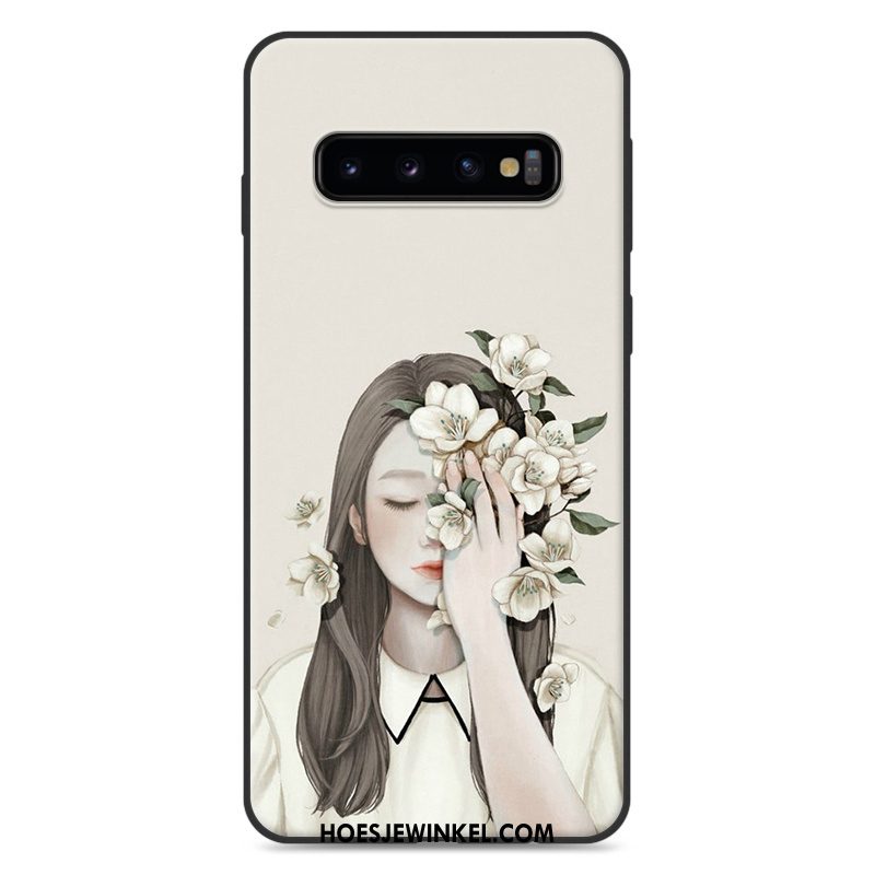 Samsung Galaxy S10 Hoesje Zacht Blauw Siliconen, Samsung Galaxy S10 Hoesje Vers Hoes