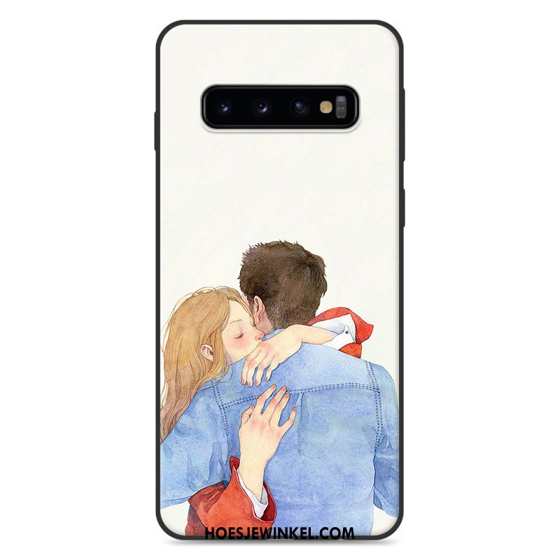 Samsung Galaxy S10 Hoesje Zacht Blauw Siliconen, Samsung Galaxy S10 Hoesje Vers Hoes