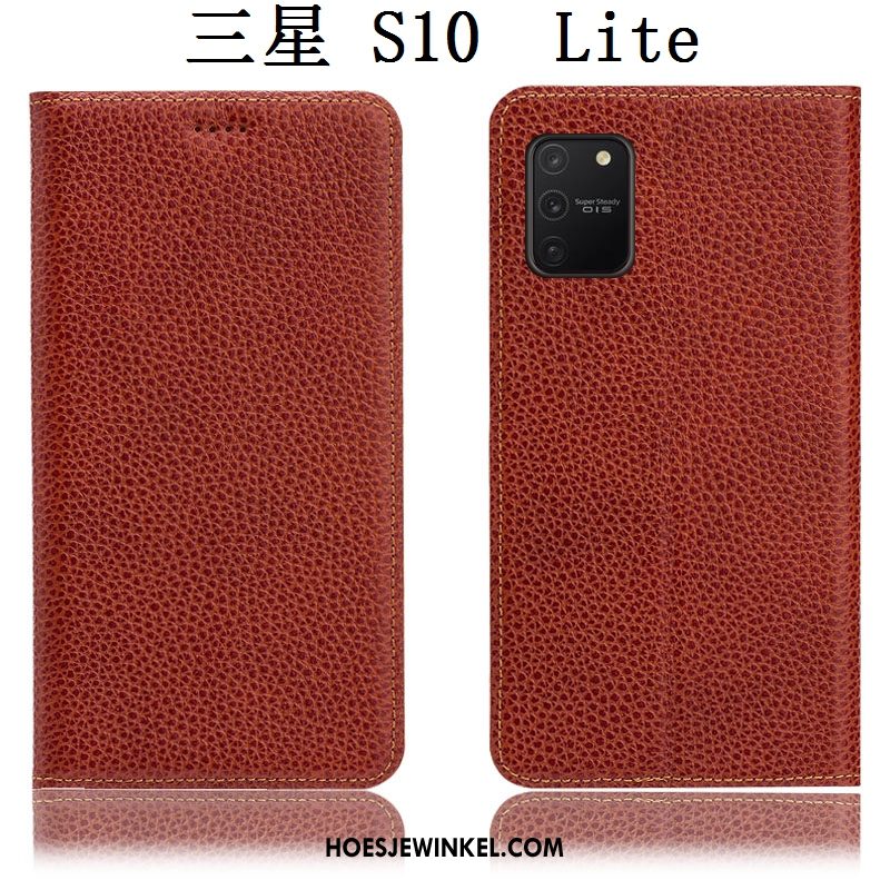 Samsung Galaxy S10 Lite Hoesje Bescherming Hoes Rood, Samsung Galaxy S10 Lite Hoesje All Inclusive Folio